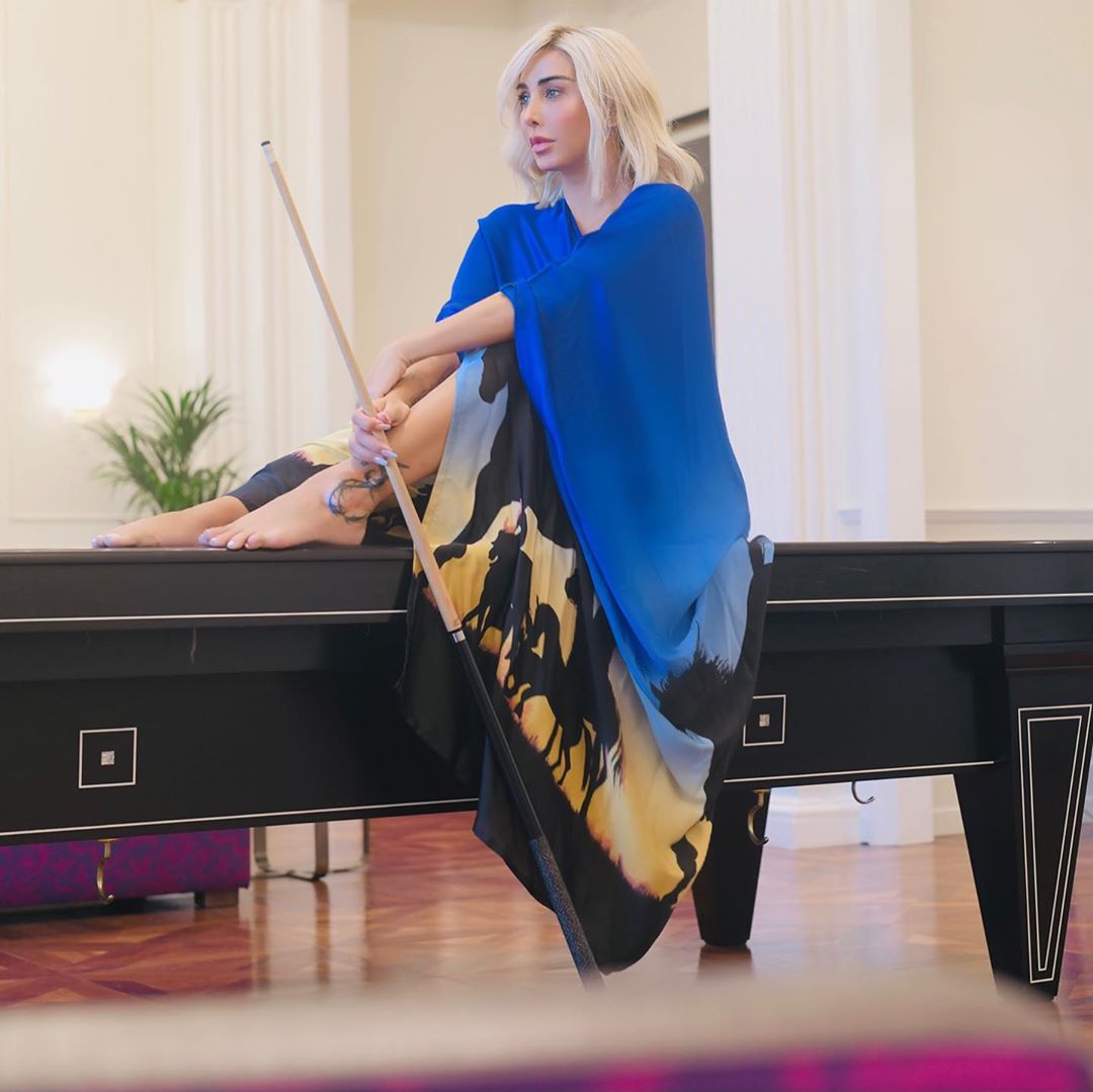 Blue  Horse Print Cape HCC-0004