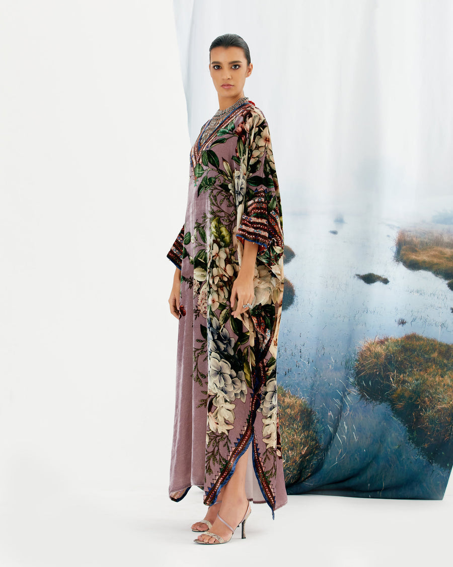 Velvet Kaftan Pink HVC-0045