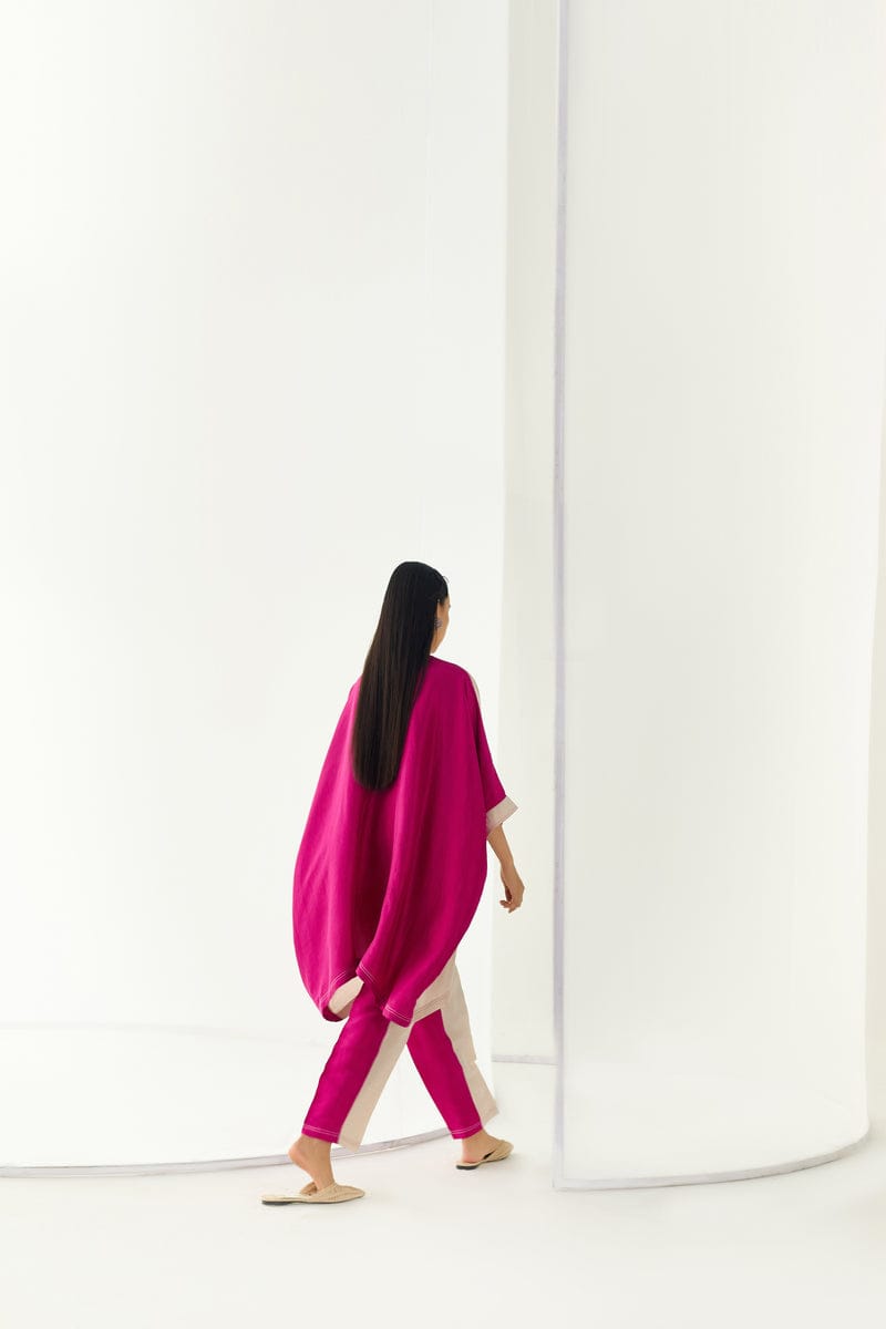 Double Shade Kaftan Set HCS-0019