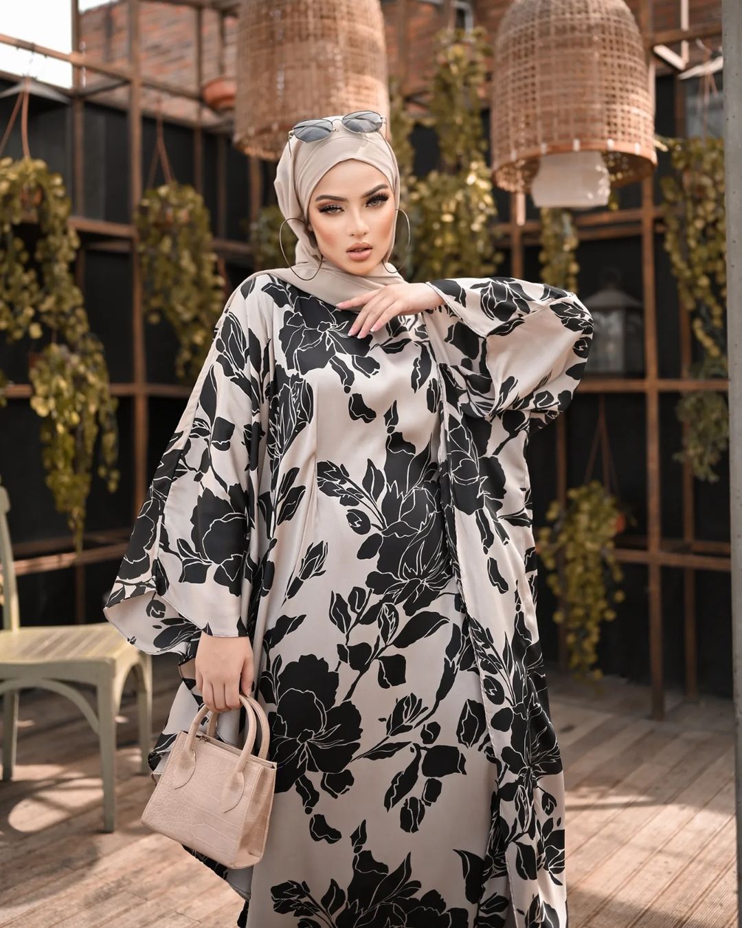 Floral Kaftan Abaya HAC_0067