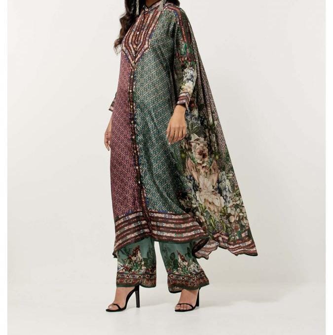 Multi Kaftan  Co-Ord Set HMAY-0022