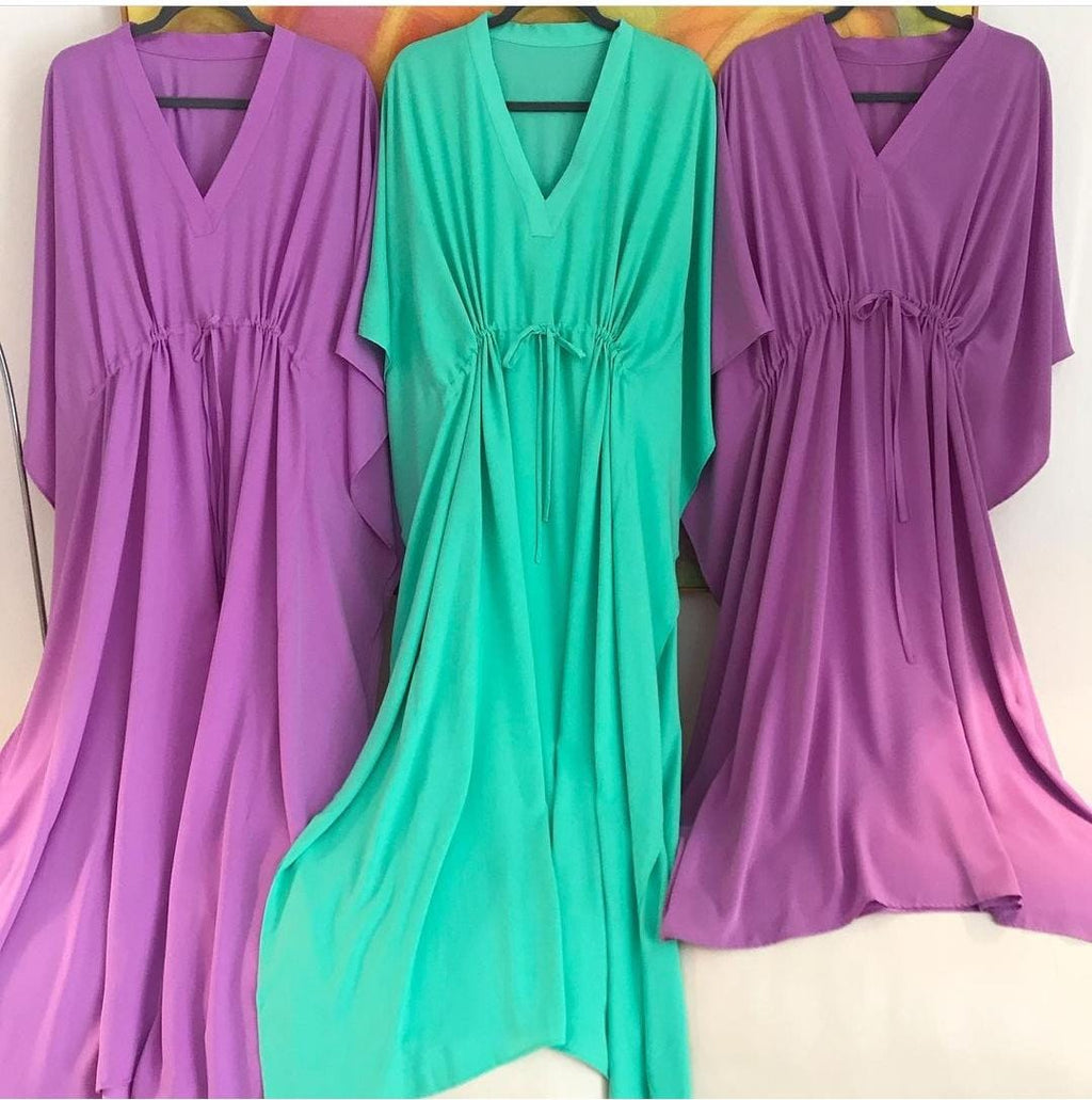 Plain Lawn Kaftan HLK-0003