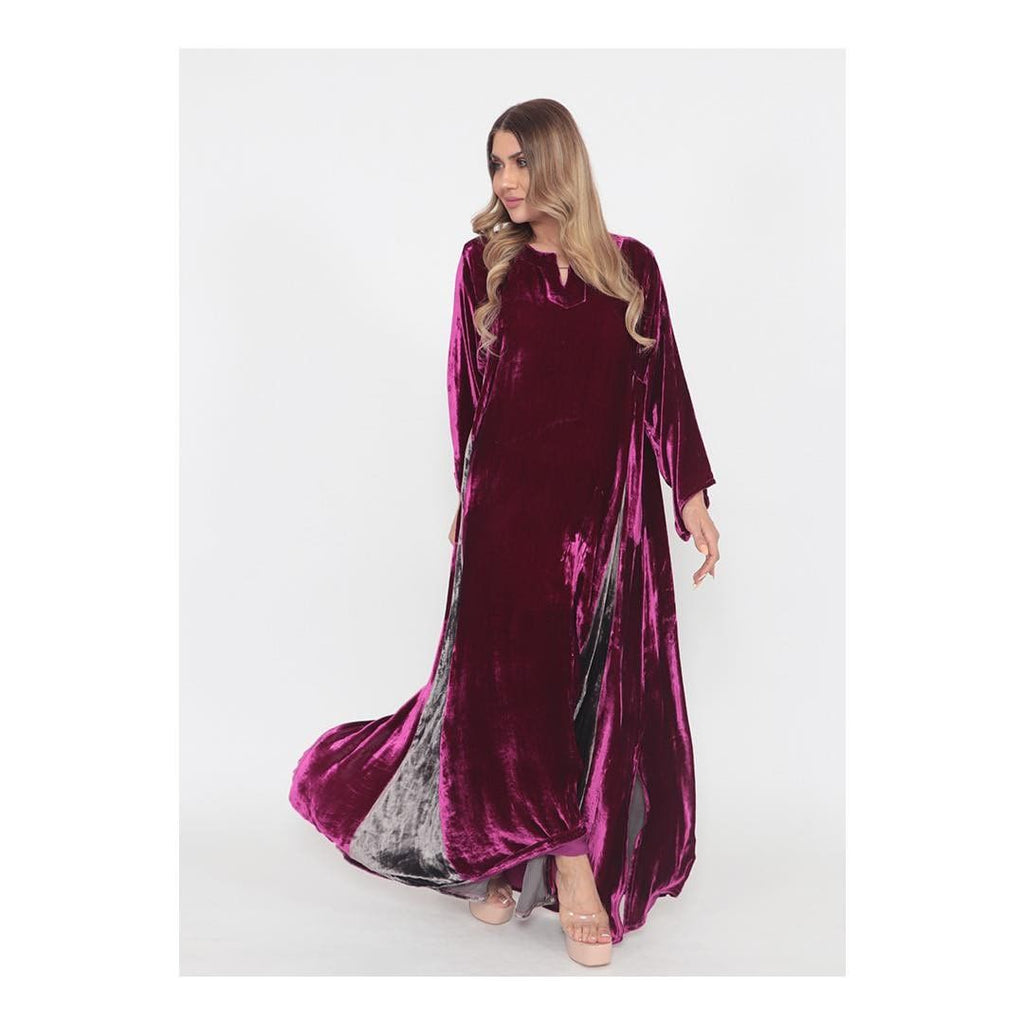 Pink Velvet Gown HVC-0013