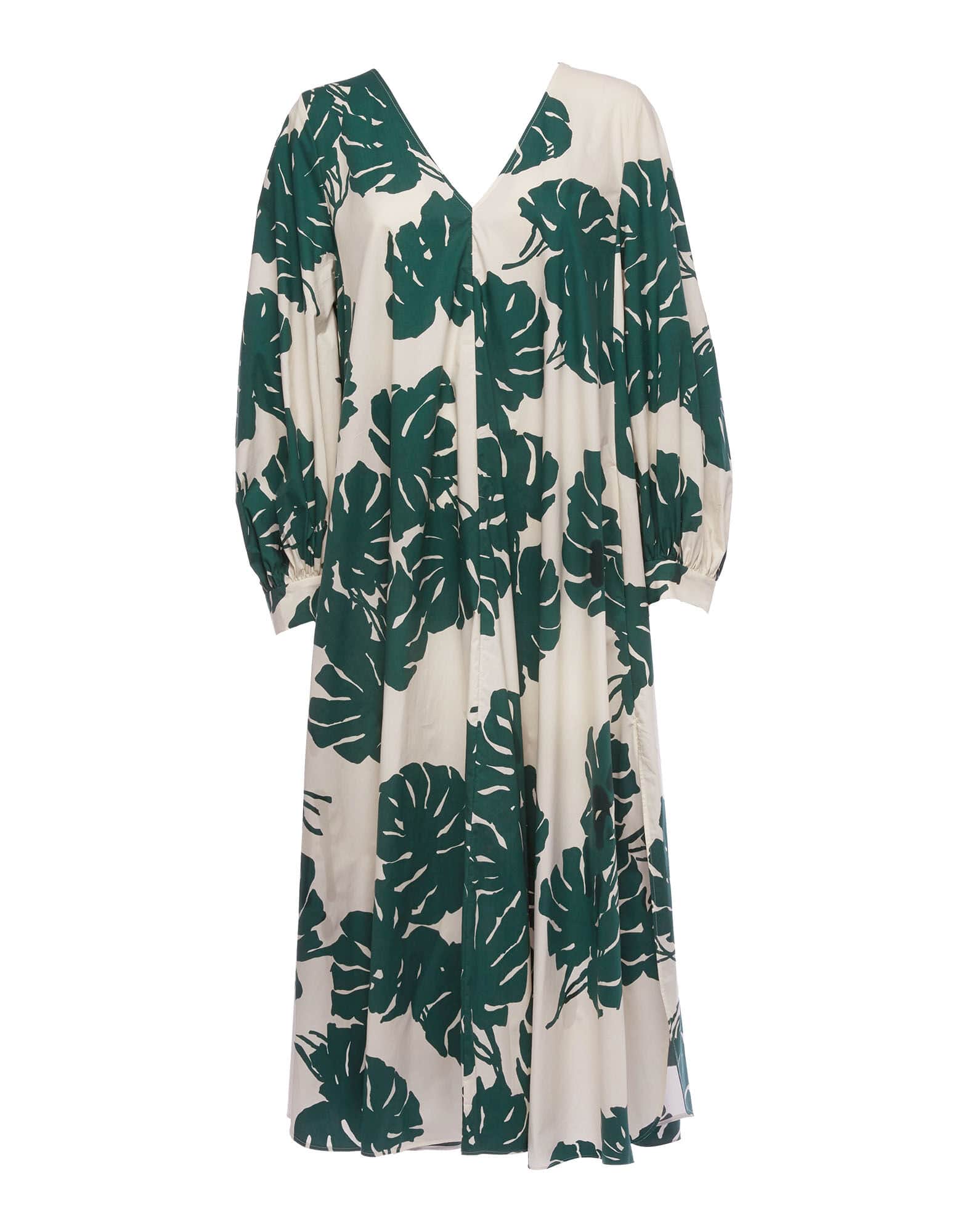 Green Floral Long Shirt HSC-0065