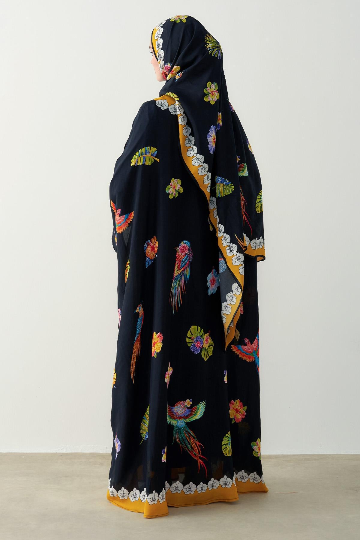 Floss kaftan Black set