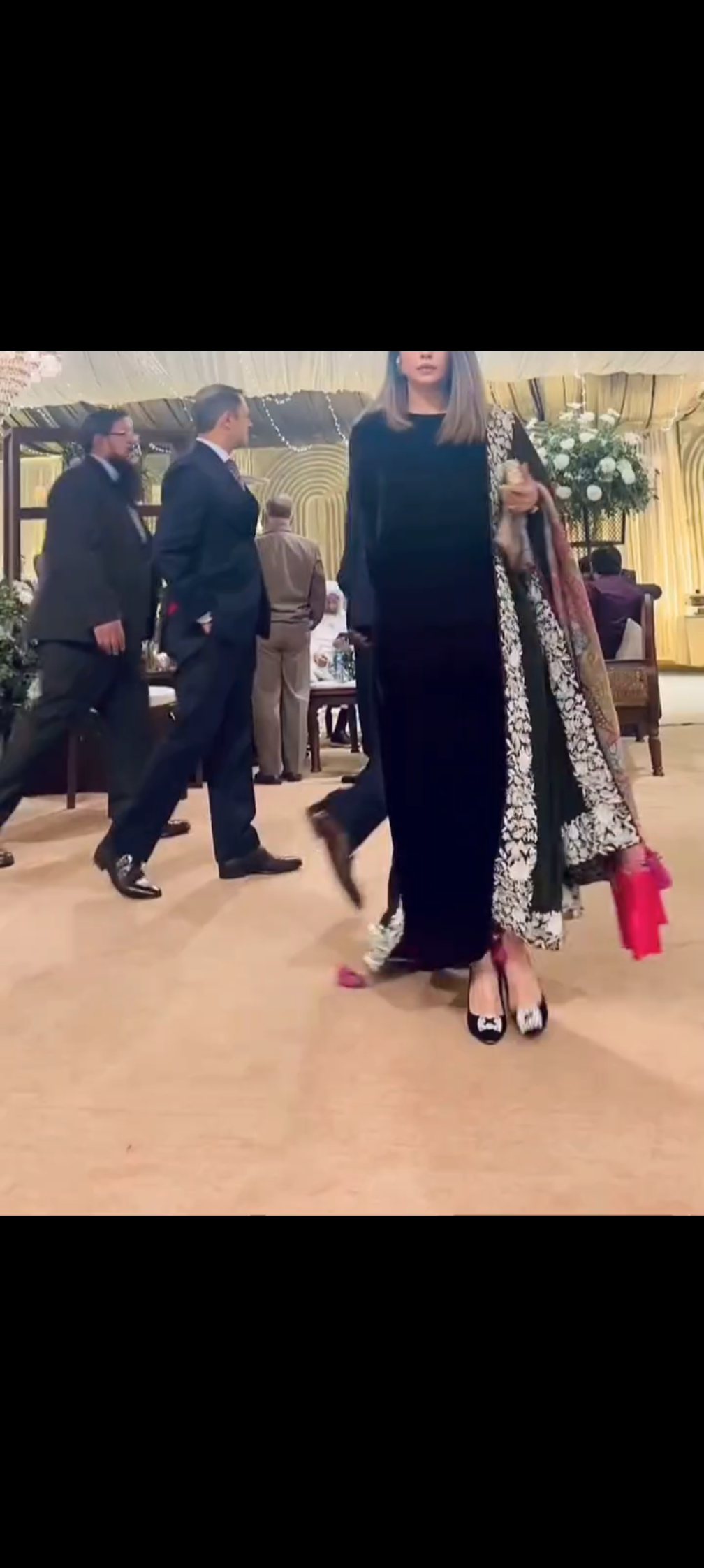 Velvet Shawl with plain dress