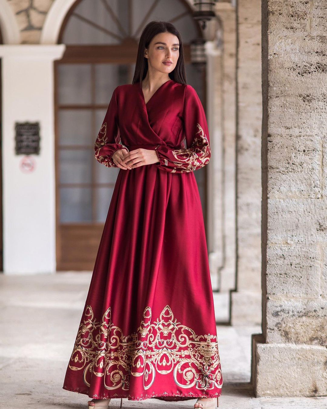 Baroque Long Frock HLF-0044