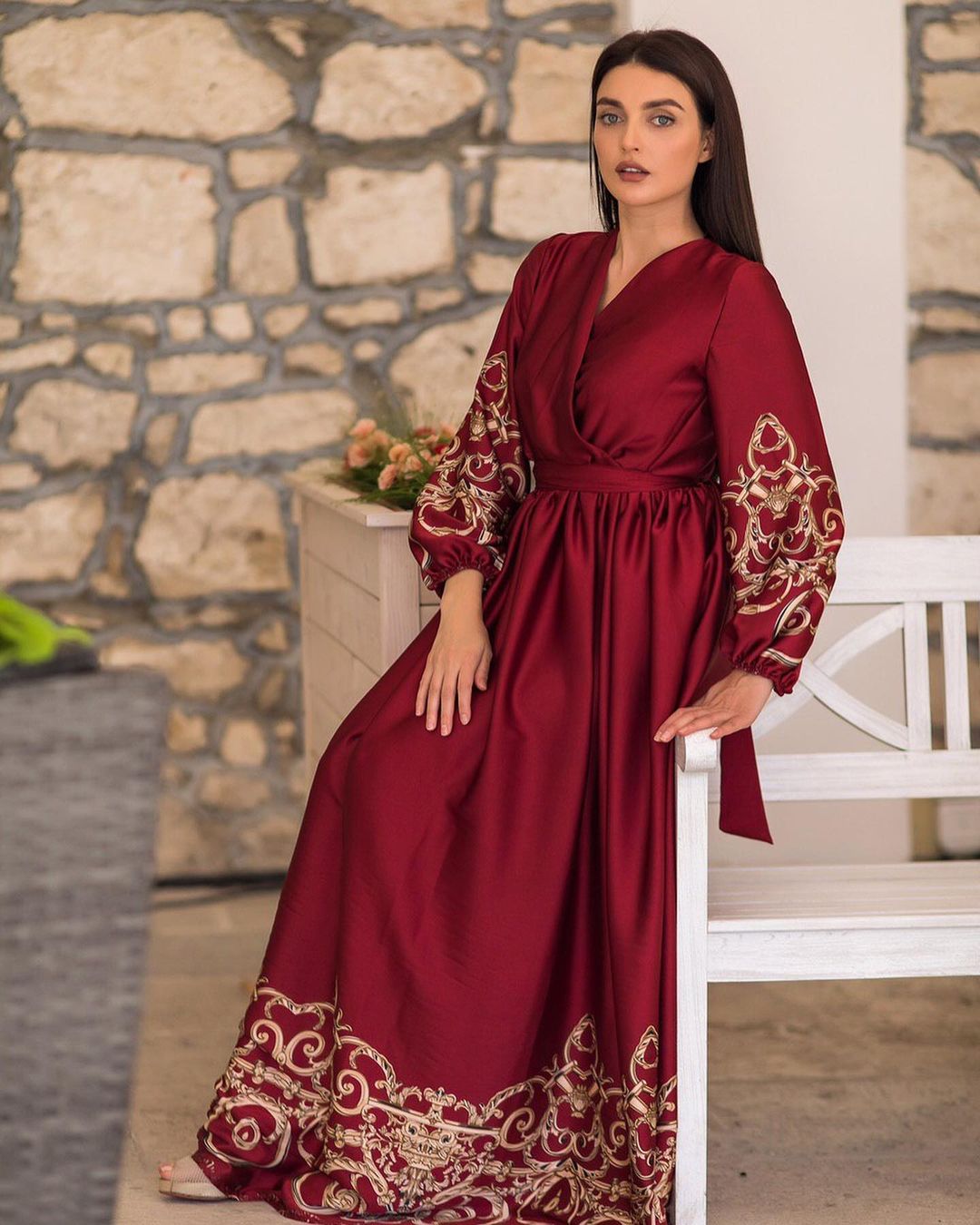 Baroque Long Frock HLF-0044