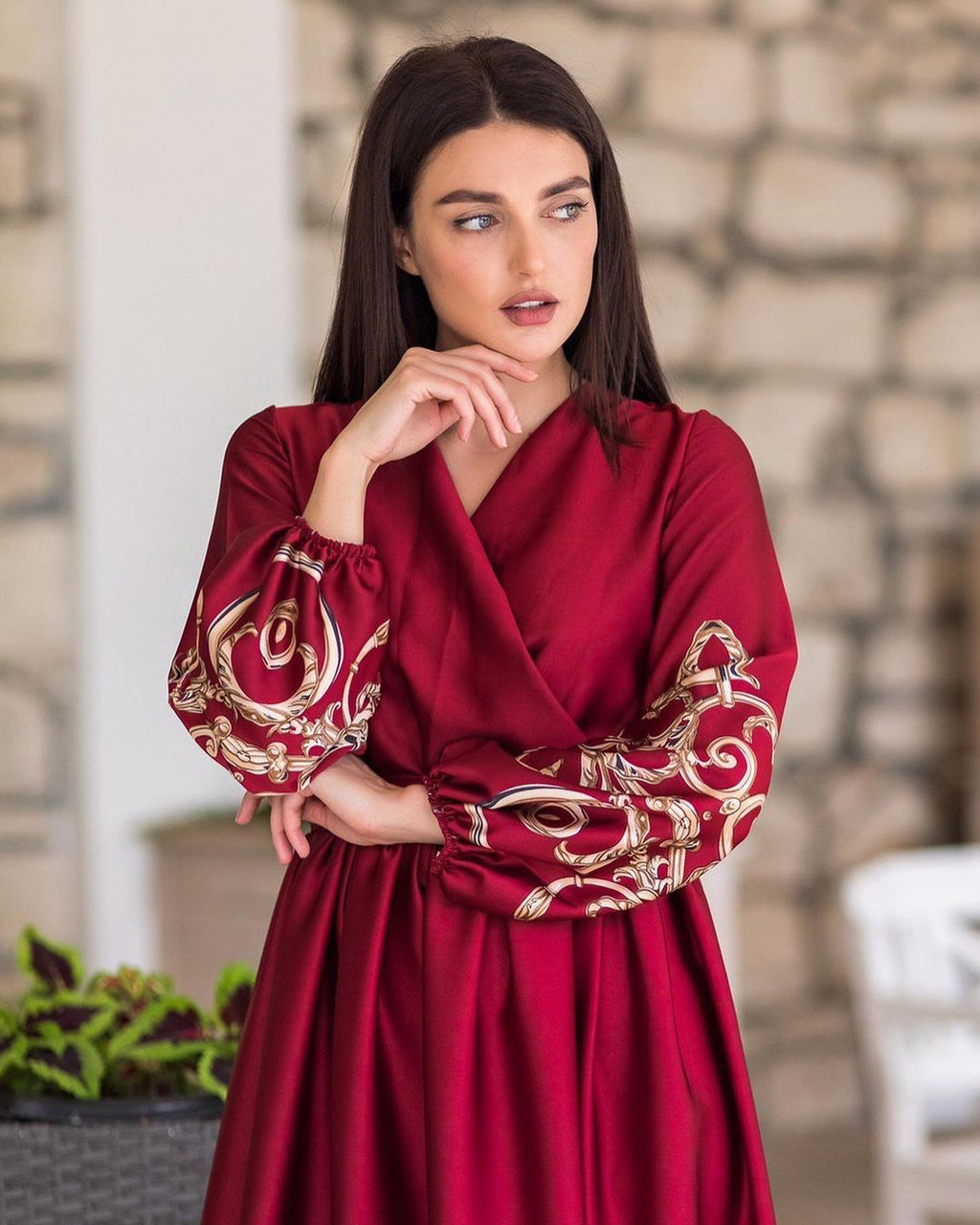 Baroque Long Frock HLF-0044